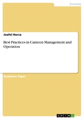Best Practices in Canteen Management and Operation